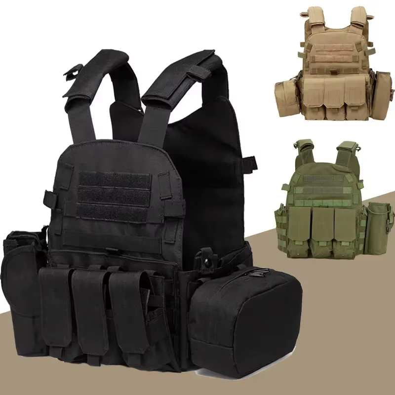 Chaleco antibalas MOLLE verde – Protección táctica operativa - imagen 2