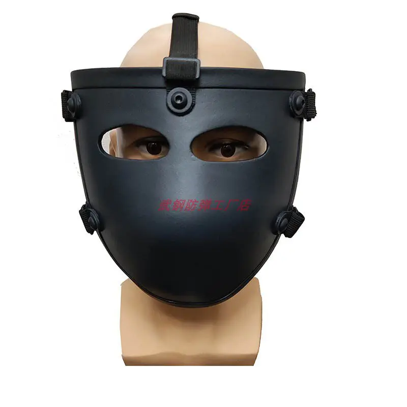 Máscara táctica antibalas de aramida con visera media cara completa - imagen 2