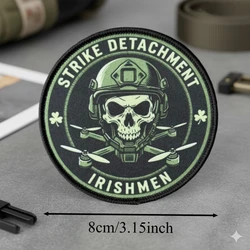 Skull Strike Detachment parche táctico moral con gancho y bucle