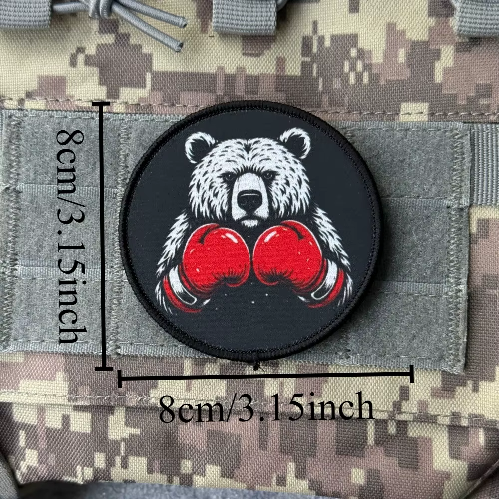 The Boxing Bear parche táctico de morale con velcro para mochila - imagen 3