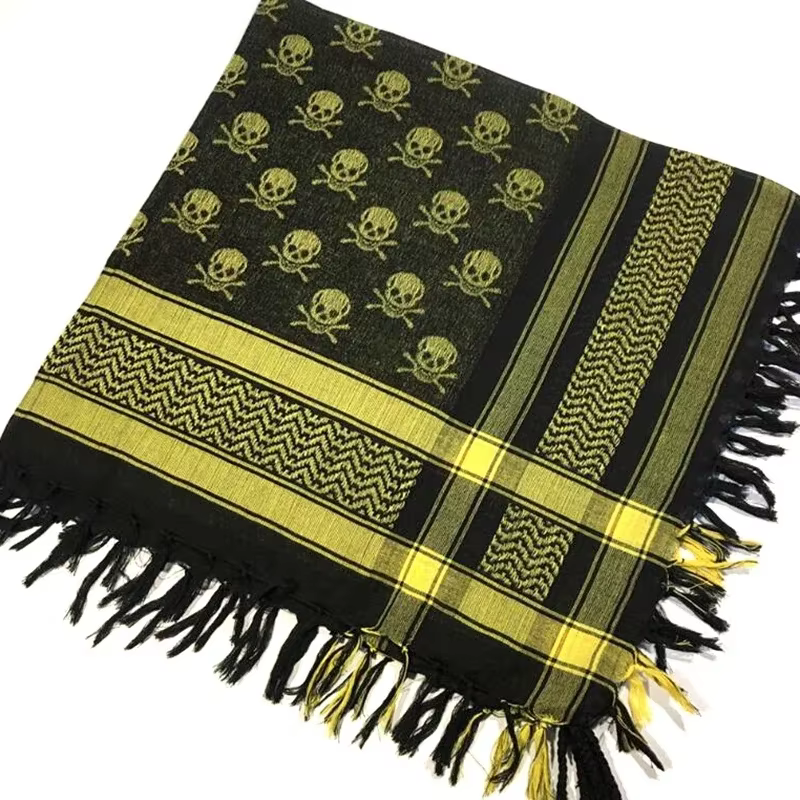Yashmagh Shemagh bufanda táctica calavera con borla