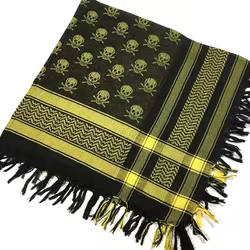 Yashmagh Shemagh bufanda táctica calavera con borla