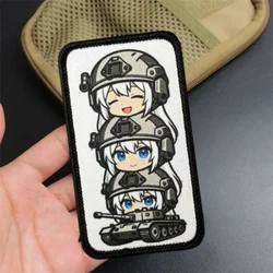 Parche táctico anime con insignia moral gancho y bucle para ropa
