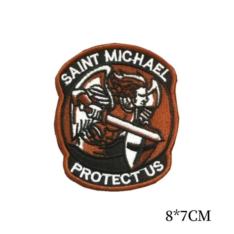 Parche táctico Saint Michael gancho y bucle – Insignia militar