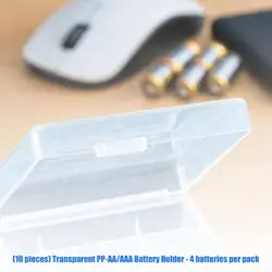 Caja de almacenamiento de baterías PP transparente para celdas