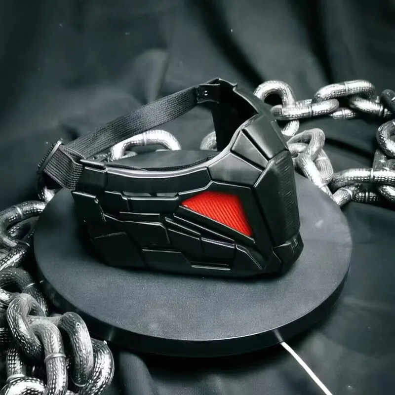 Máscara táctica airsoft impresa cyberpunk estilo armadura - imagen 2