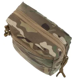 Bolsa MOLLE de cintura con cremallera camuflaje para accesorios