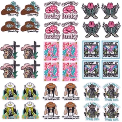 Parche termoadhesivo bordado western vaquero y vaquera para chaquetas