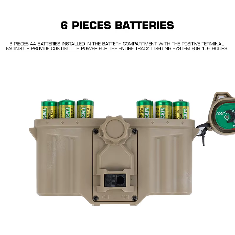 Caja batería arc rail para casco táctico modular Airsoft - imagen 2