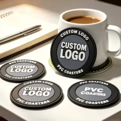 Posavasos personalizados PVC, goma y silicona para cafetería, hotel