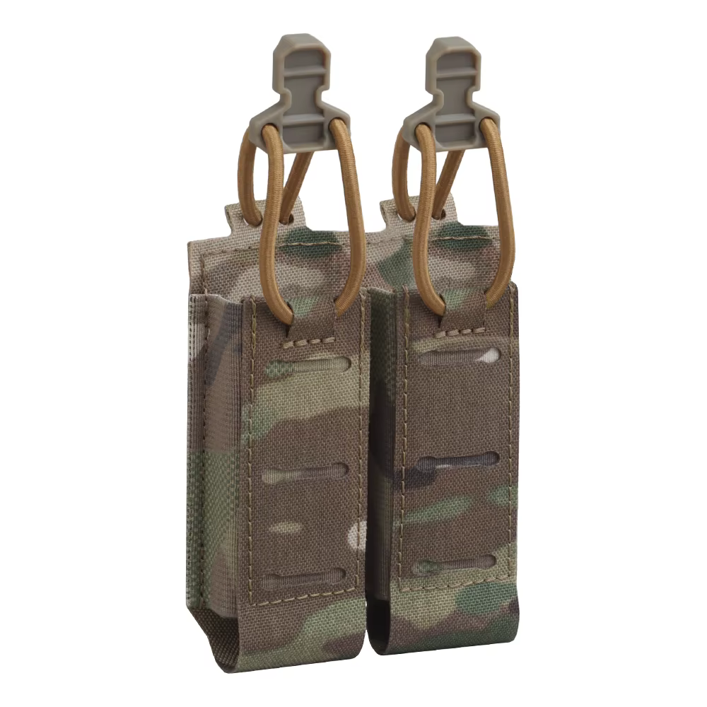 Funda doble portacargadores 9mm MOLLE – bolsa táctica para rifle - imagen 2