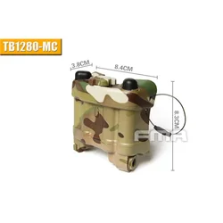 Caja batería FMA TB1280-MC AN/PVS-31 casco NVG negro