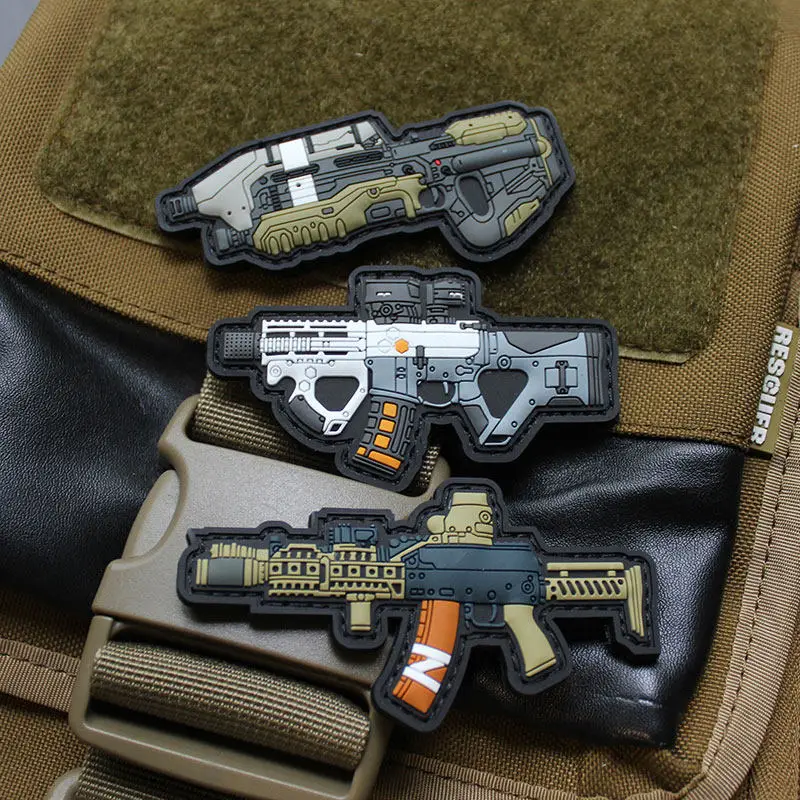 Parche táctico PVC 3D autoadhesivo Morale para brazalete - imagen 2