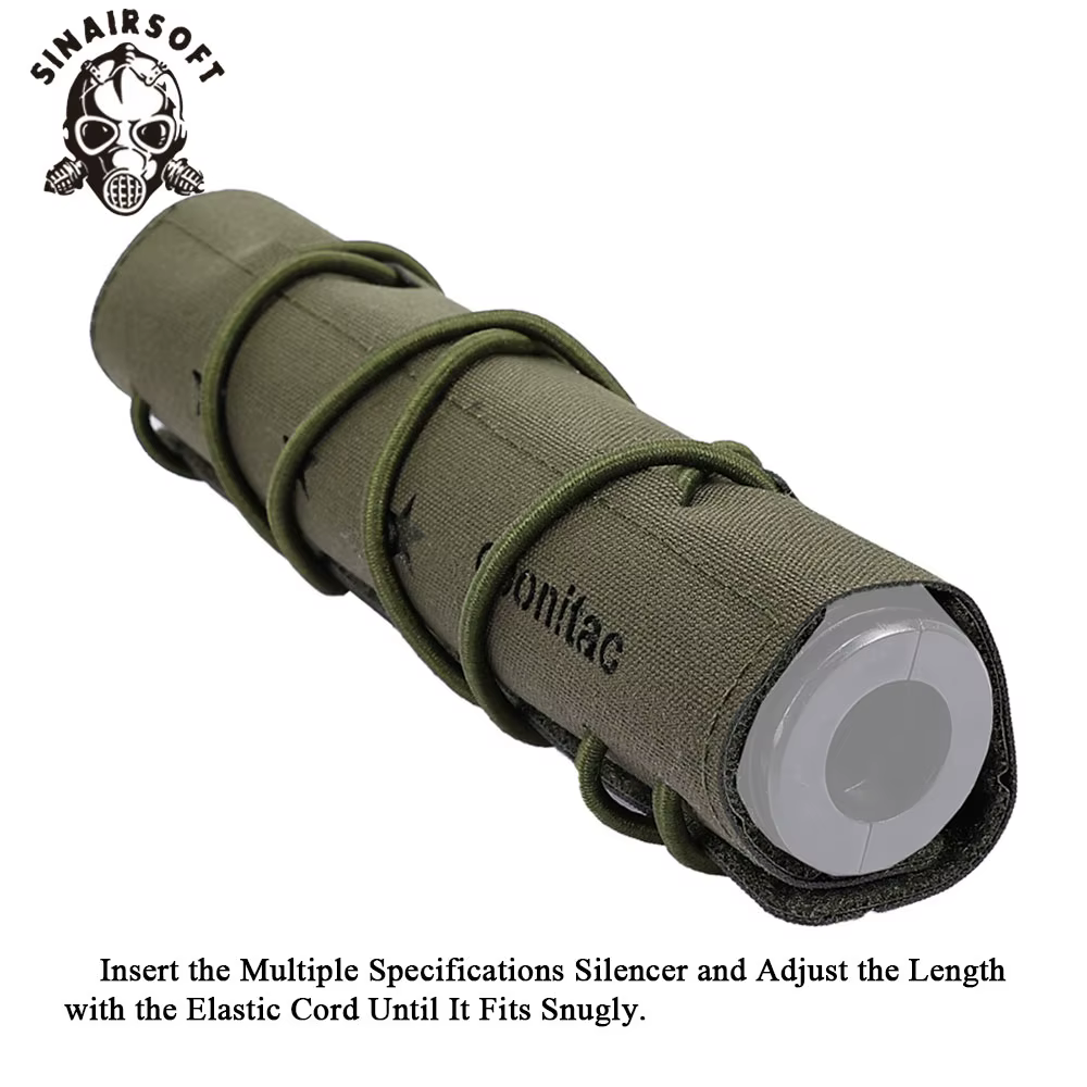SINAIRSOFT Funda táctica protectora para silenciador Mirage de nailon
