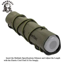 SINAIRSOFT Funda táctica protectora para silenciador Mirage de nailon