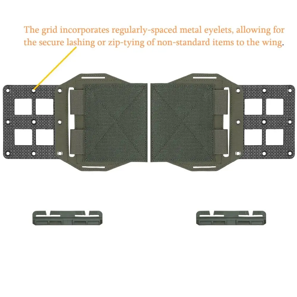 Bolsa lateral MOLLE con velcro para portaplacas y chaleco táctico - imagen 2