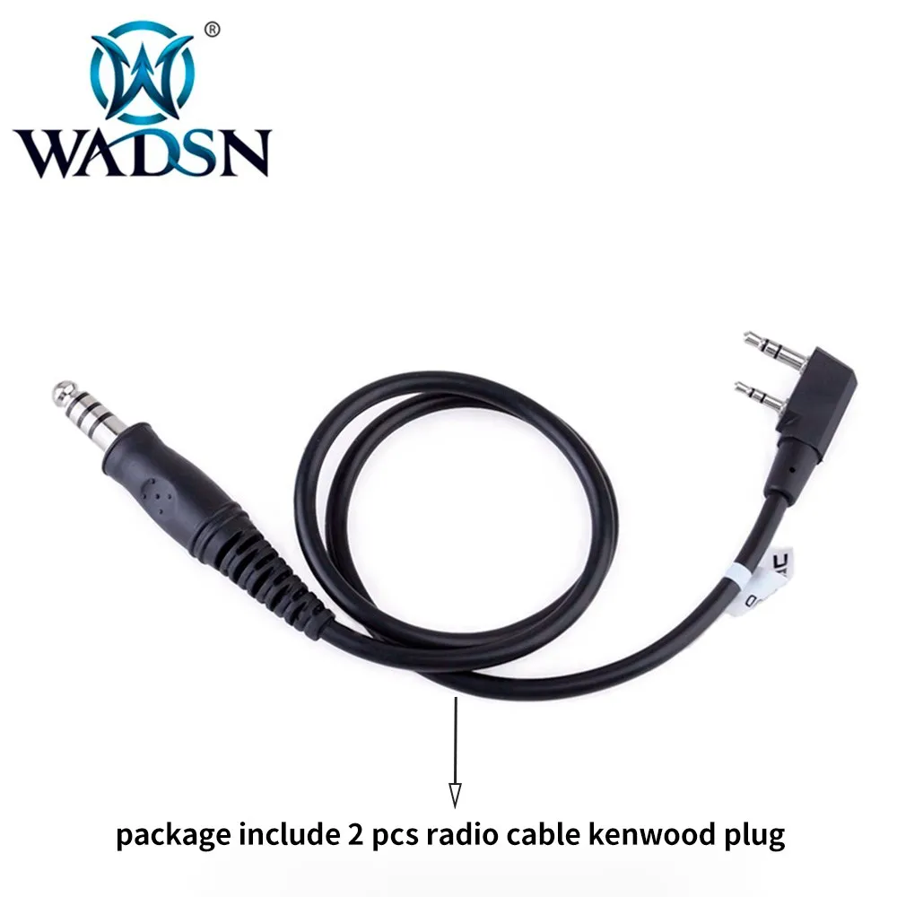 WADSN Dual PTT para auriculares tácticos conector Kenwood/Baofeng - imagen 5