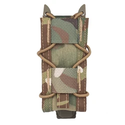Funda táctica para revistas 9mm con MOLLE y cuchillo - linterna