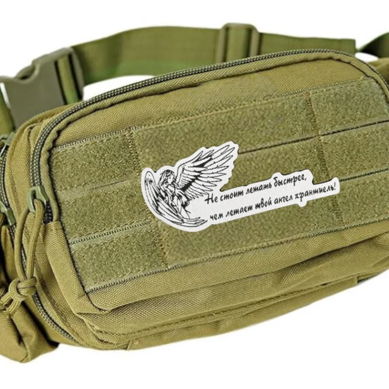 Parche táctico ángel moral con velcro gancho y bucle para brazalete - imagen 5