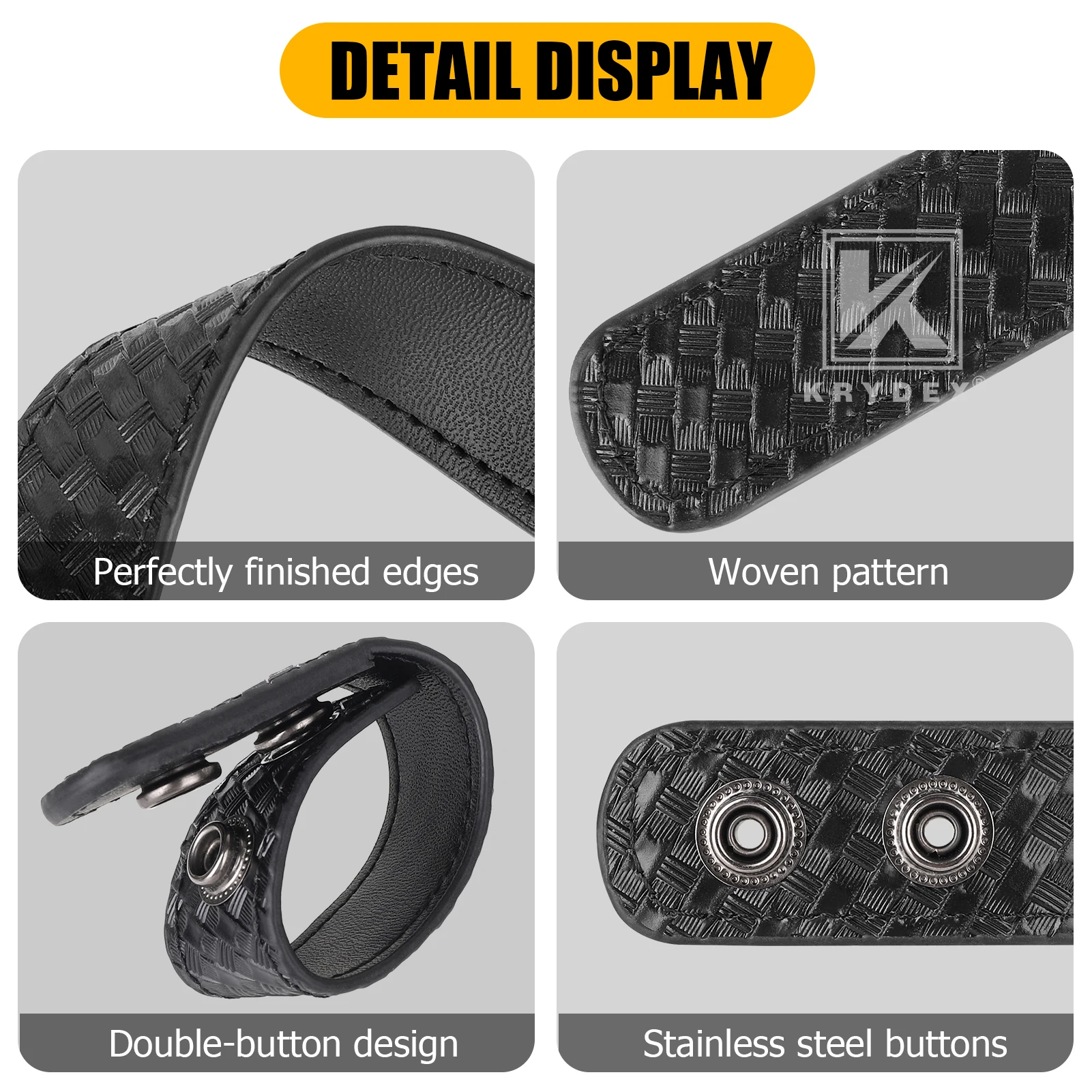 Hebillas Krydex anti-deslizantes para cinturón táctico 2" - imagen 4