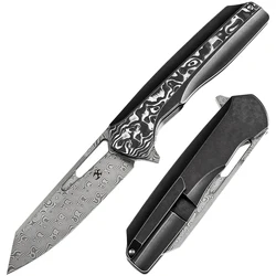 Kansept K1006 Shard – Navaja plegable de senderismo S35VN o Damasco