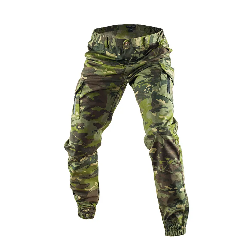 Pantalones tácticos verdes con múltiples bolsillos para aire libre - imagen 5