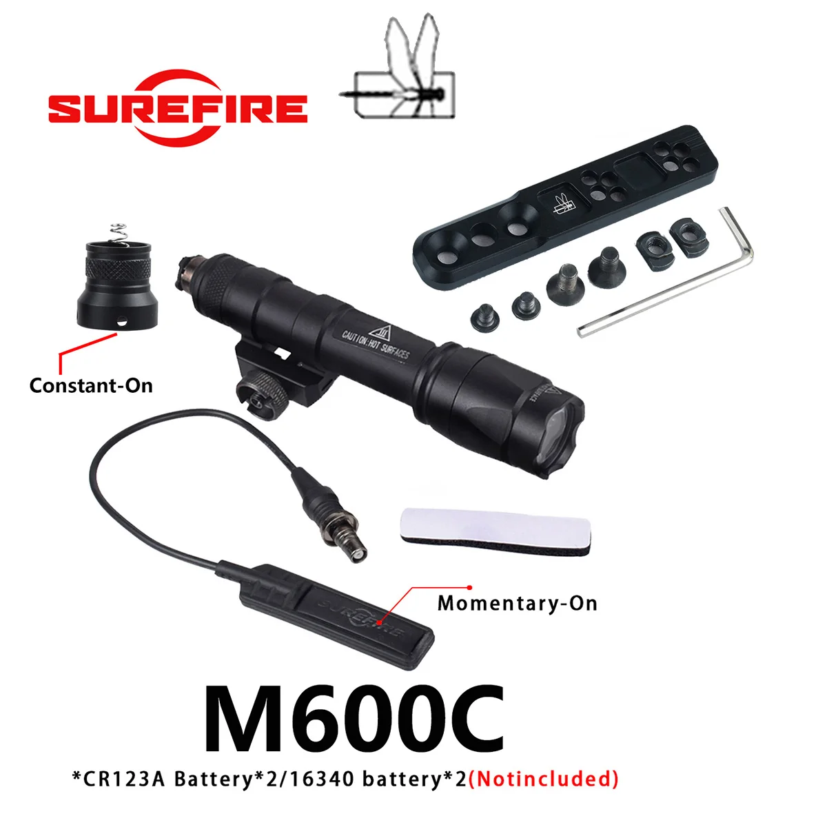 Thorntail – Base de Luz Táctica Metal para Rail MLOK - imagen 5