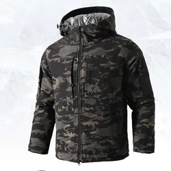 Chaqueta táctica Multicam con calefacción, cortavientos térmico
