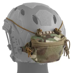 Bolsa trasera para casco táctico con NVG y almacenamiento rápido