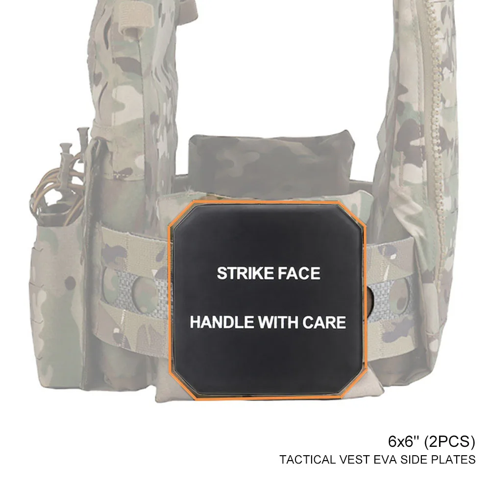 Chaleco táctico EVA portador de placas 6x6 airsoft combate
