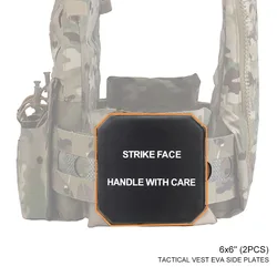 Chaleco táctico EVA portador de placas 6x6 airsoft combate