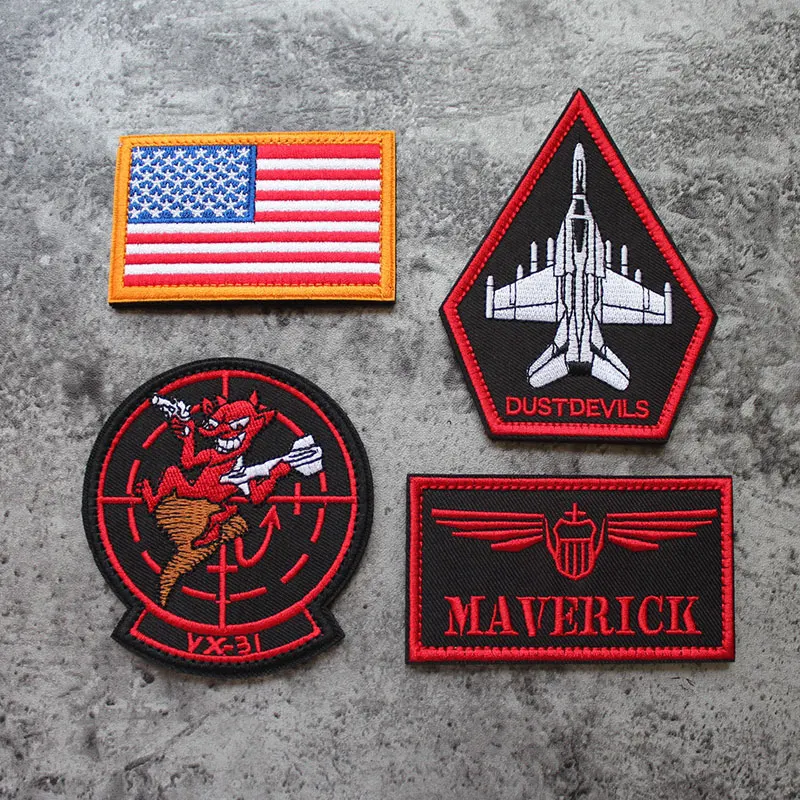 Parche bordado NAVY VX31 Maverick Dustdevils insignia táctica EE.UU.