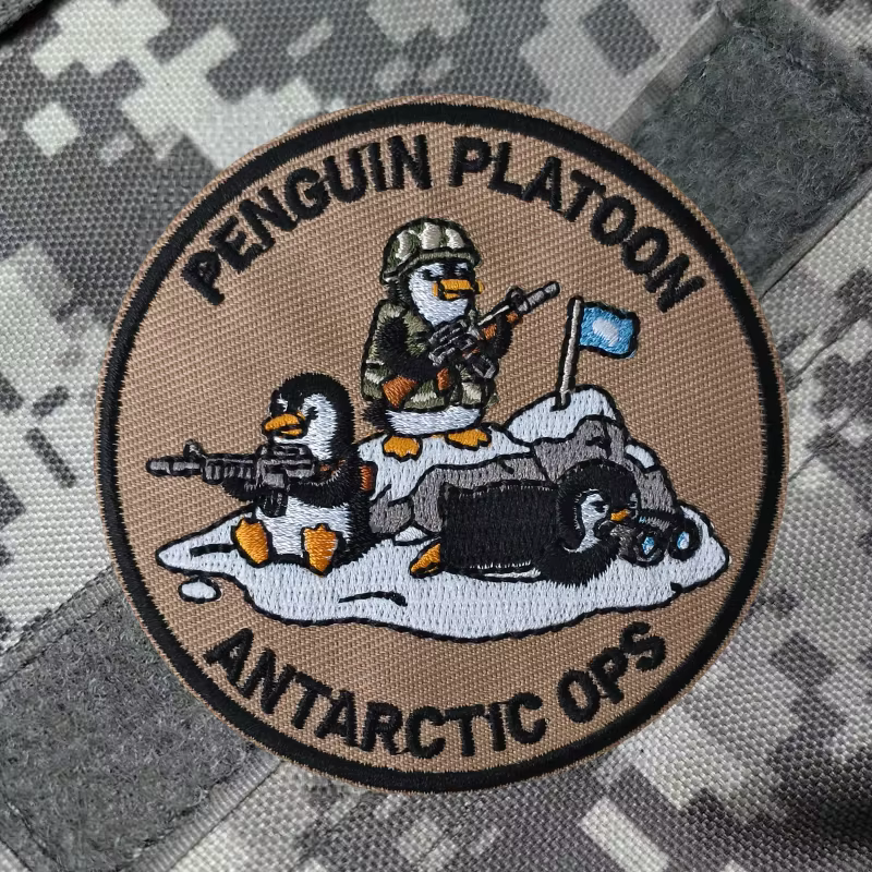 Parche bordado táctico gancho y bucle Plutón de brigada - imagen 5