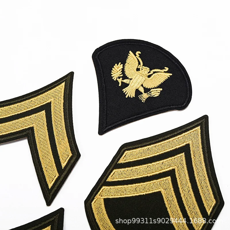 Parche bordado rango militar USA termoadhesivo para correa de hombro - imagen 4
