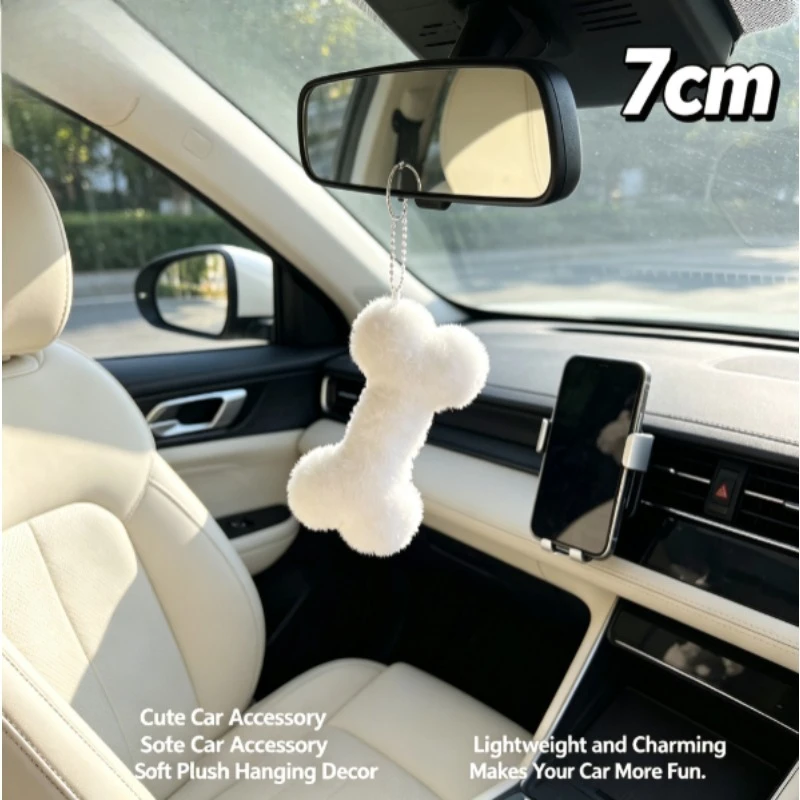 Colgante de peluche forma de hueso para mochila estudiantes y parejas - imagen 3