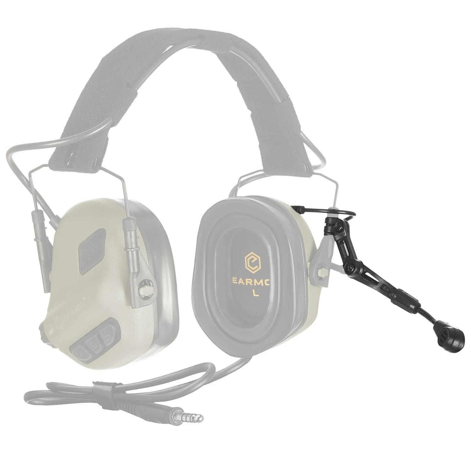 EARMOR Micrófono táctico desmontable para auricular de comunicación - imagen 2
