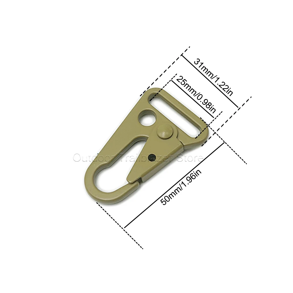 Gancho táctico de aleación para correas y bolsas MOLLE - imagen 5