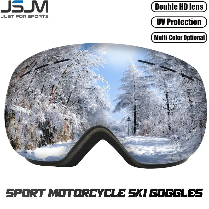 JSJM Gafas snowboard antivaho protección UV400 – Doble lente profesional