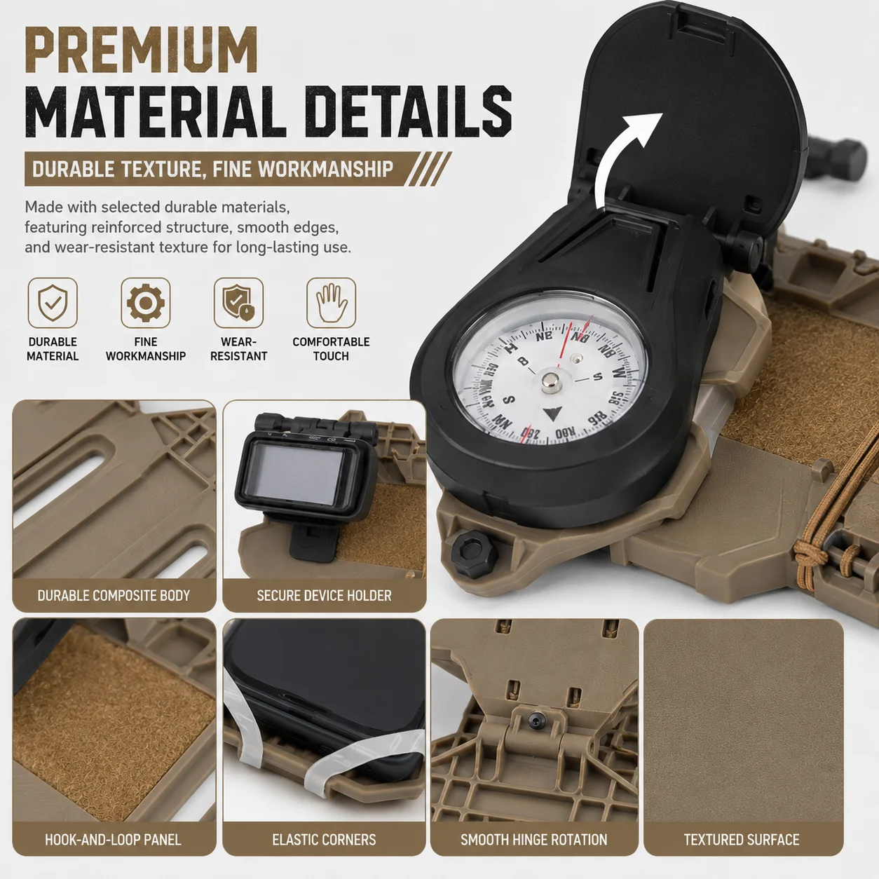 Tablero de navegación táctico plegable para brújula y GPS - imagen 4