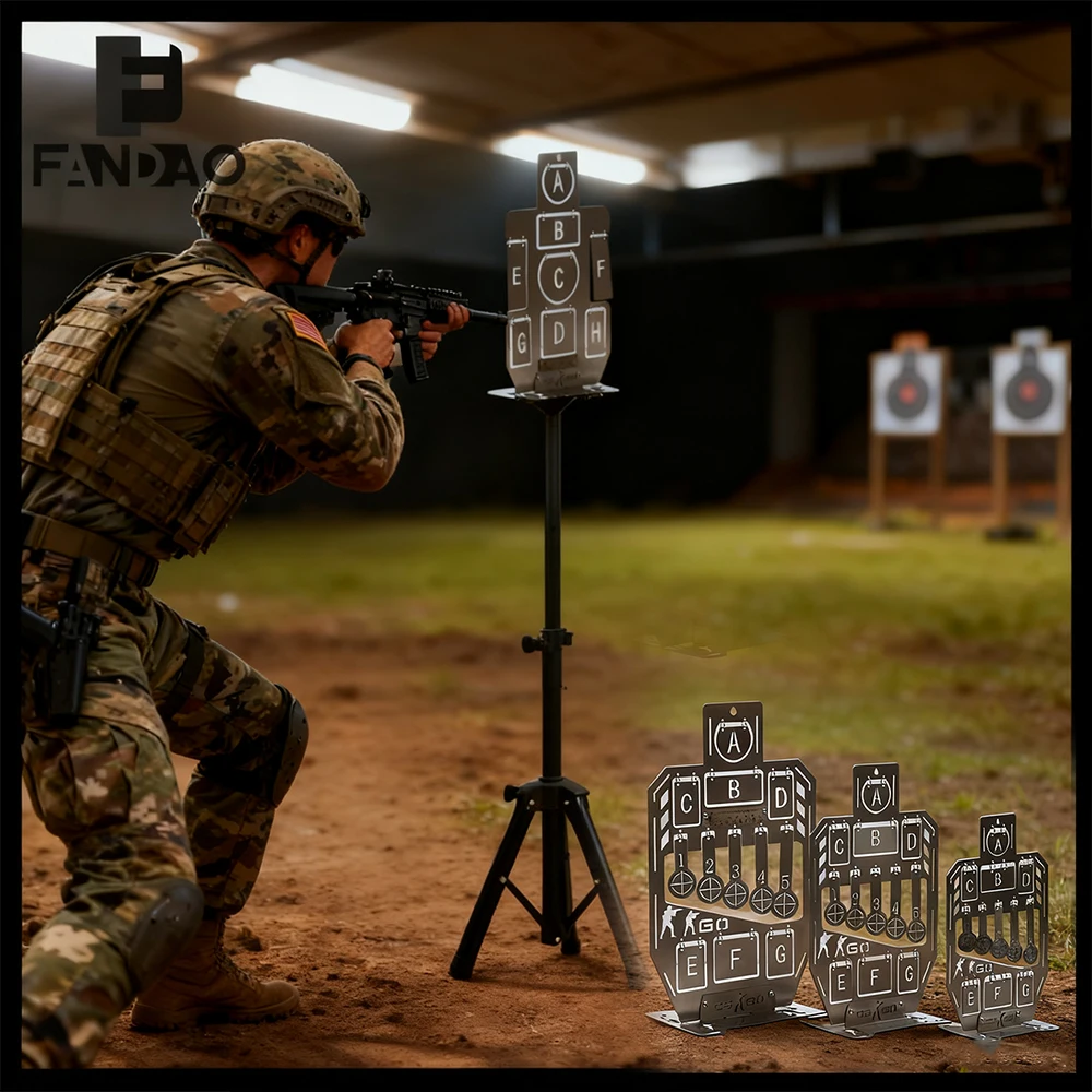 Diana de airsoft metálica alfanumérica con reinicio y trípode - imagen 3