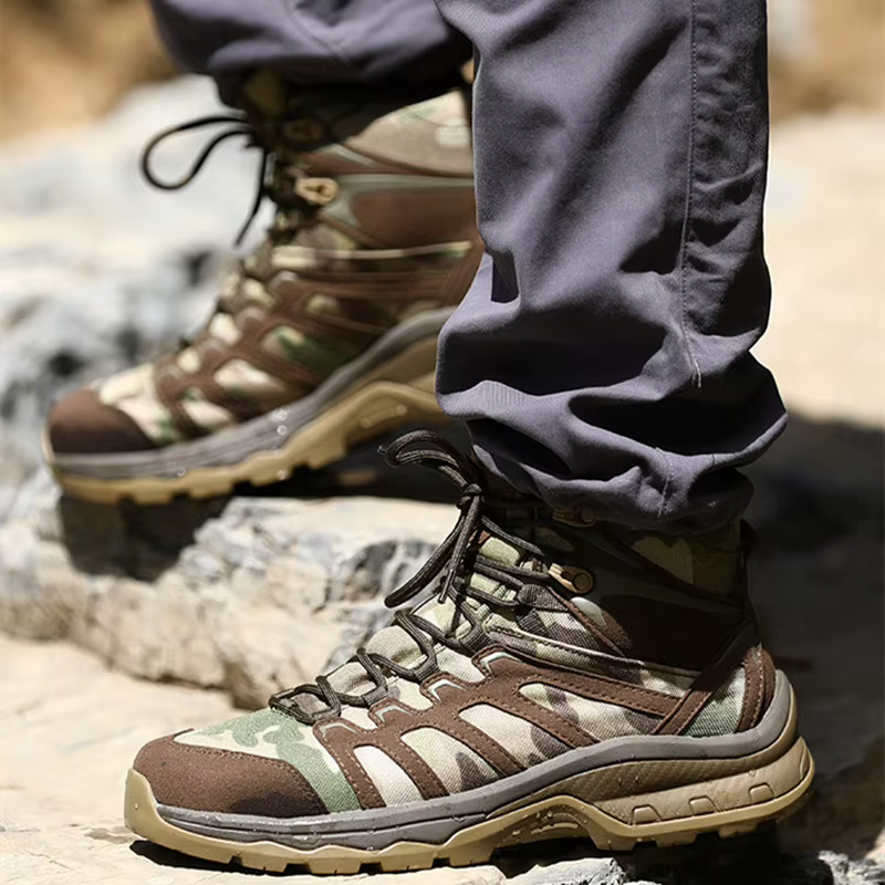 Botas tácticas camuflaje desierto para senderismo y entrenamiento - imagen 5