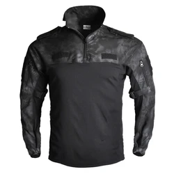 Camiseta táctica para hombre, camuflaje militar impermeable cortaviento