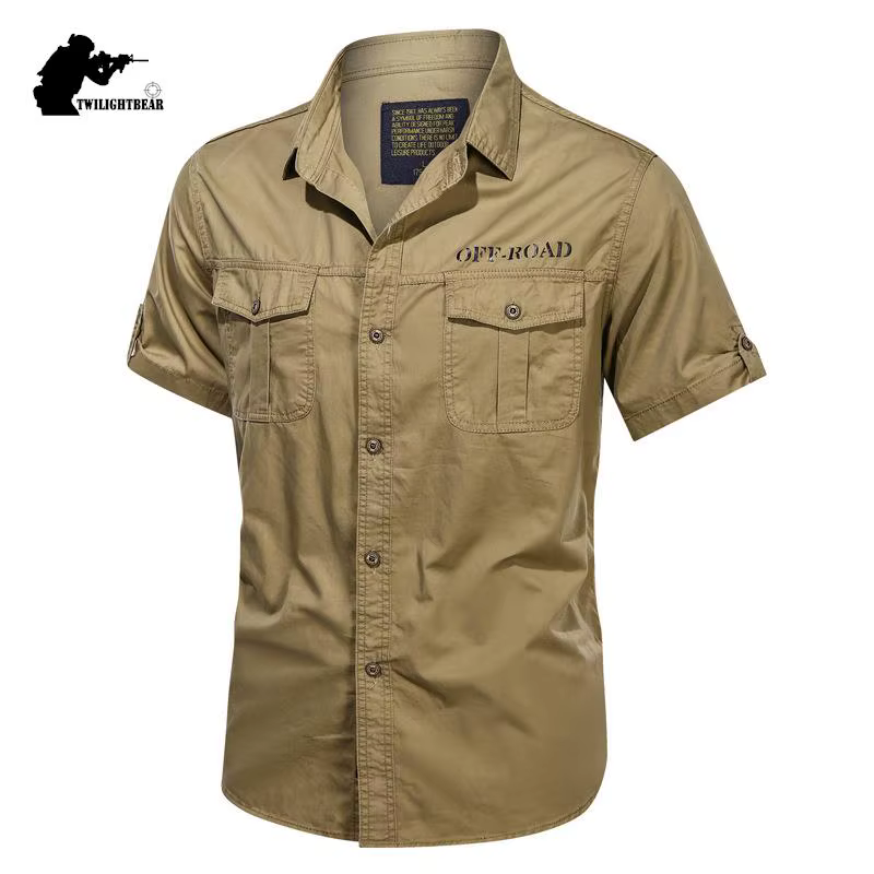Camisa militar táctica verano – Algodón transpirable manga corta homologada - imagen 5