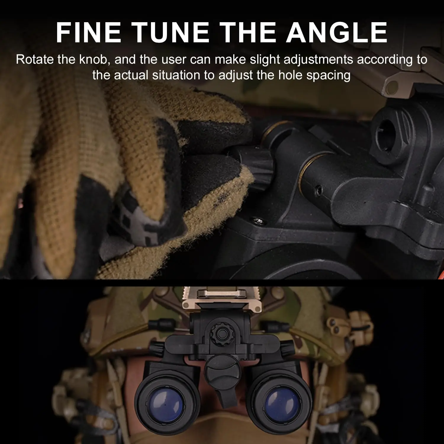 Gafas visión nocturna PVS-31 binoculares tácticas NVG para casco - imagen 5
