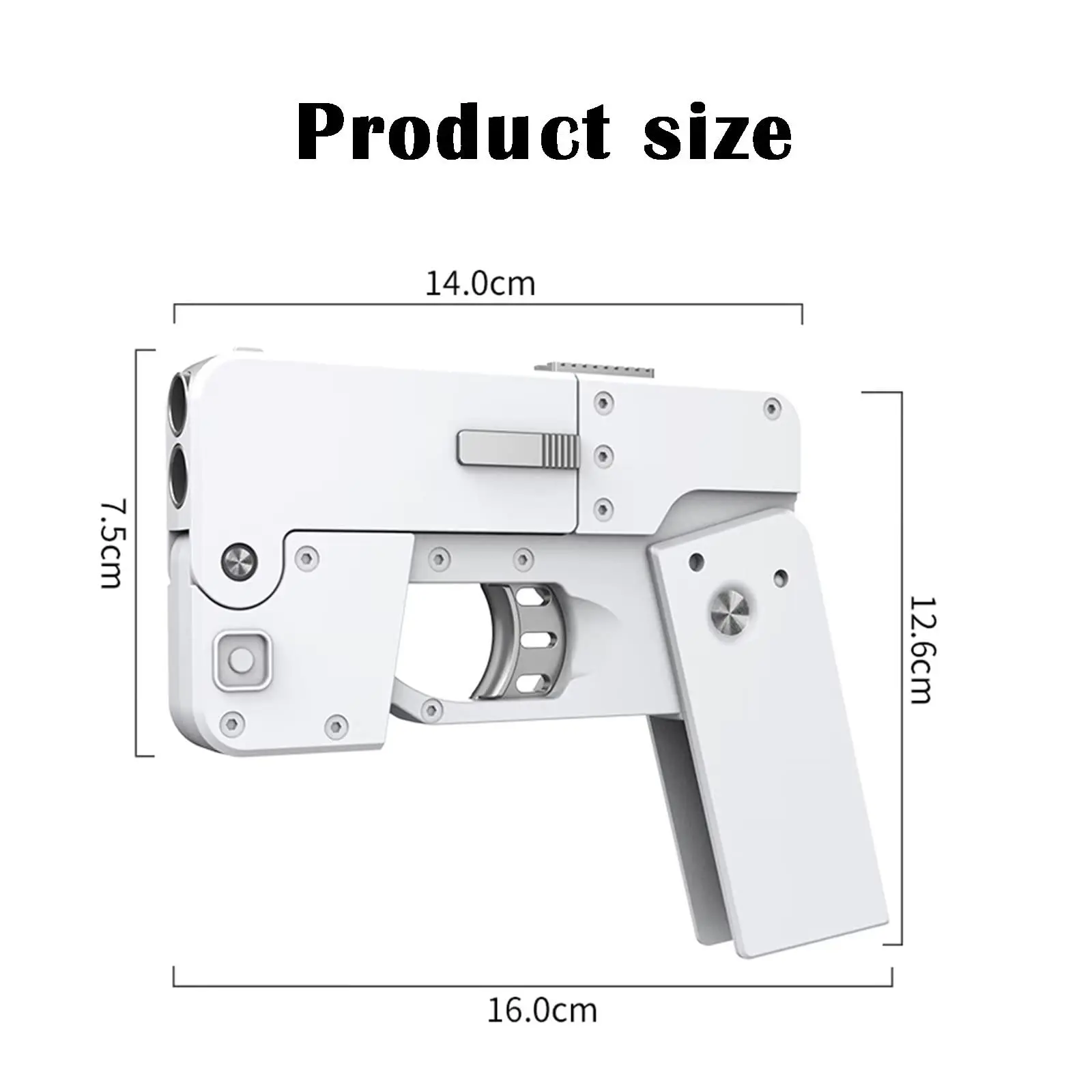 Pistola de juguete lanzadora de espuma plegable para teléfono móvil - imagen 5