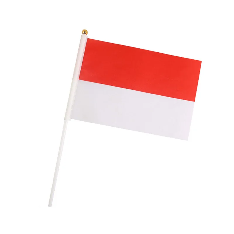 Banderas agitadoras de mano Indonesia 14x21 cm - venta mayorista - imagen 2