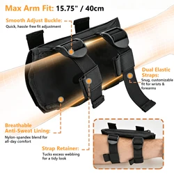 Soporte de mapa táctico brazalete transpirable ajustable tiro caza
