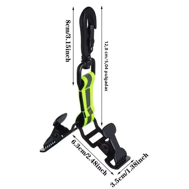 Correa táctica de nailon reflectante para guantes con hebilla