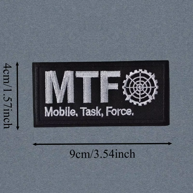 MTF Mobile Task Force parche táctico Velcro bordado para ropa - imagen 2