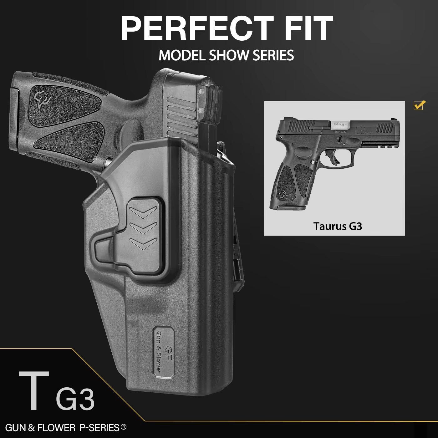Funda Taurus G3 OWB polímero liberación dedo índice ajustable derecha - imagen 4